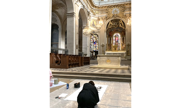 サン・ルイ・アン・リル教会（パリ）奉納揮毫